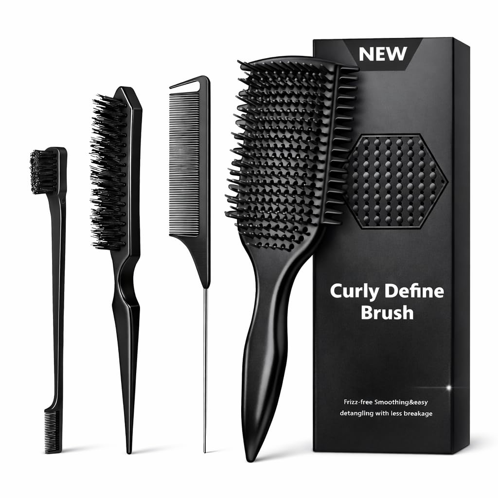4-in-1 Detangling Brush Set Lightweight
