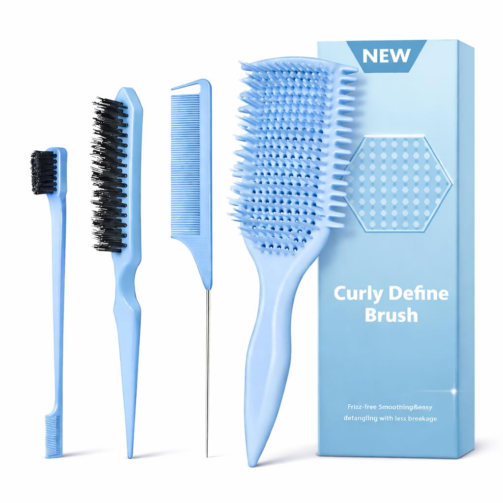 4-in-1 Detangling Brush Set Lightweight