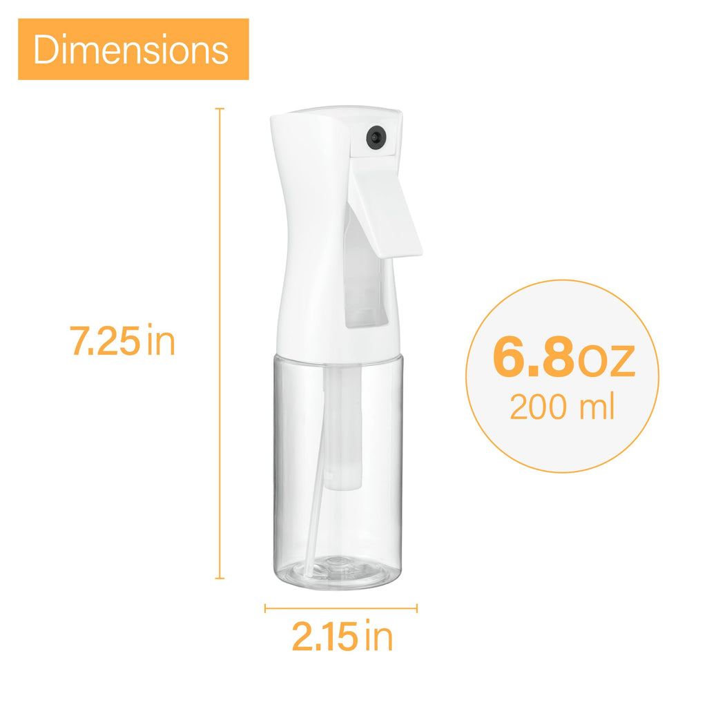 2 Pack Continuous Spray Bottles - Ultra Fine Mist Sprayer