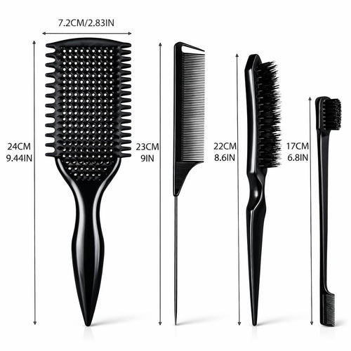 4-in-1 Detangling Brush Set Lightweight