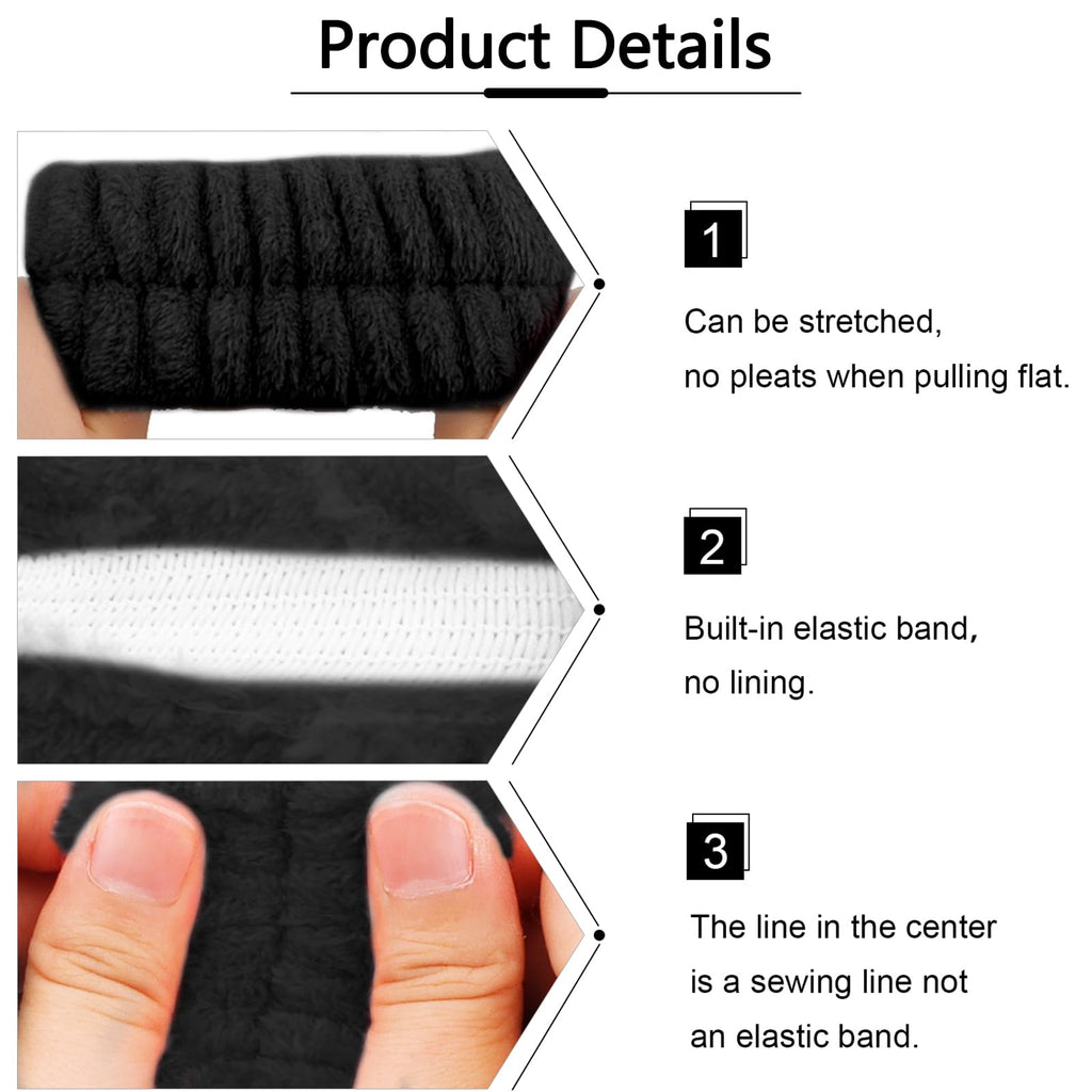 Spa Headbands 5 Pcs Bow Tie, Hair Band, Hair Clips Wristband Set
