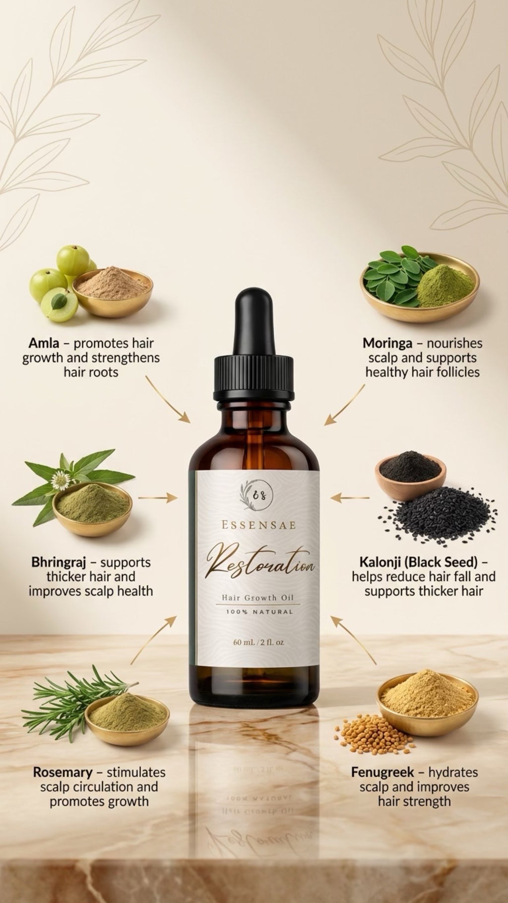 Restoration Hair Growth Oil (Pre-Order) ships April 13th, 2026!!