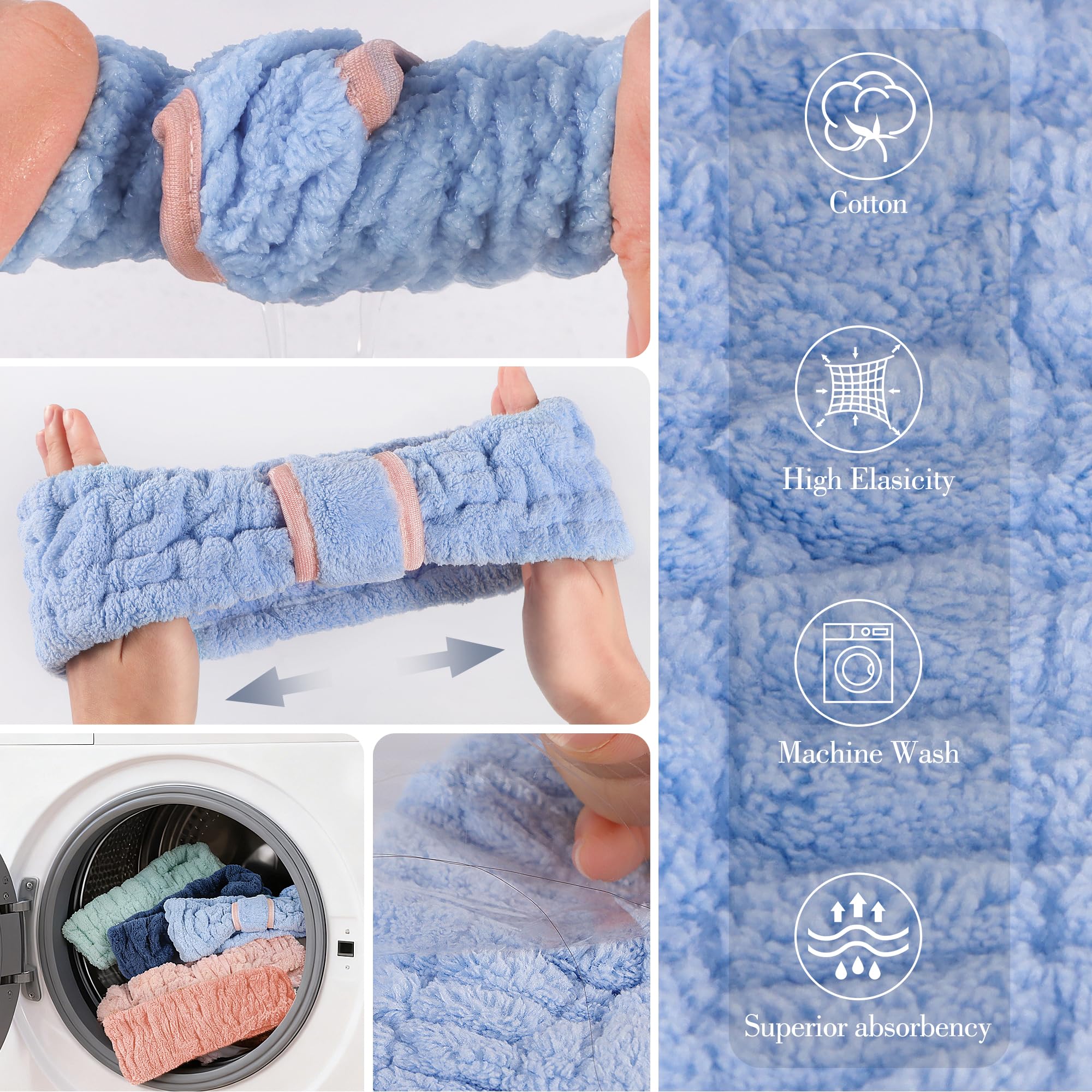 9 Pcs Spa Headband Set