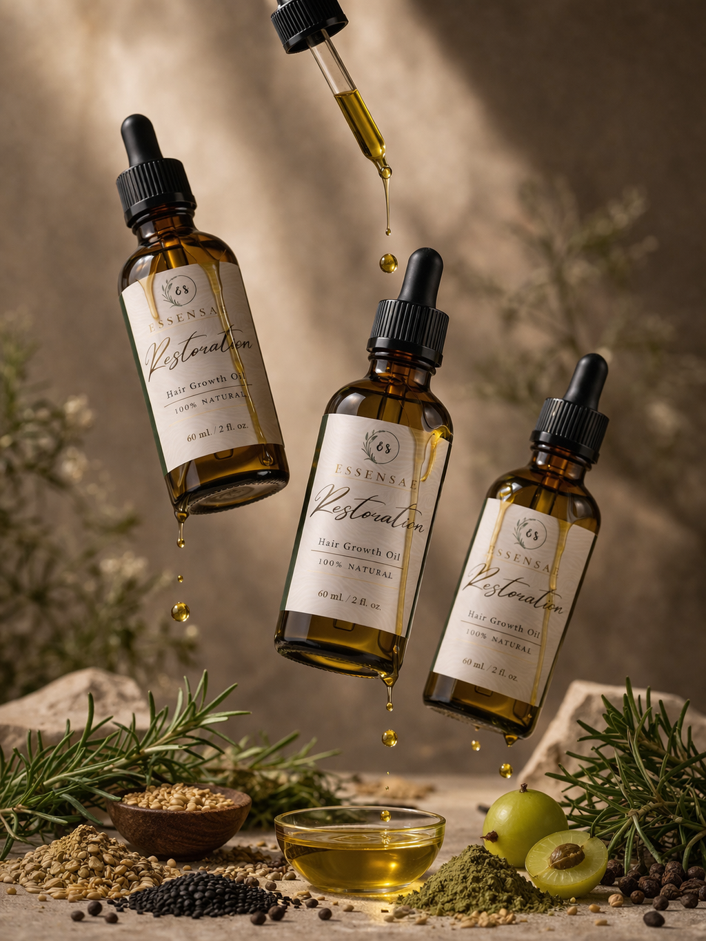 Restoration Hair Growth Oil set of 3